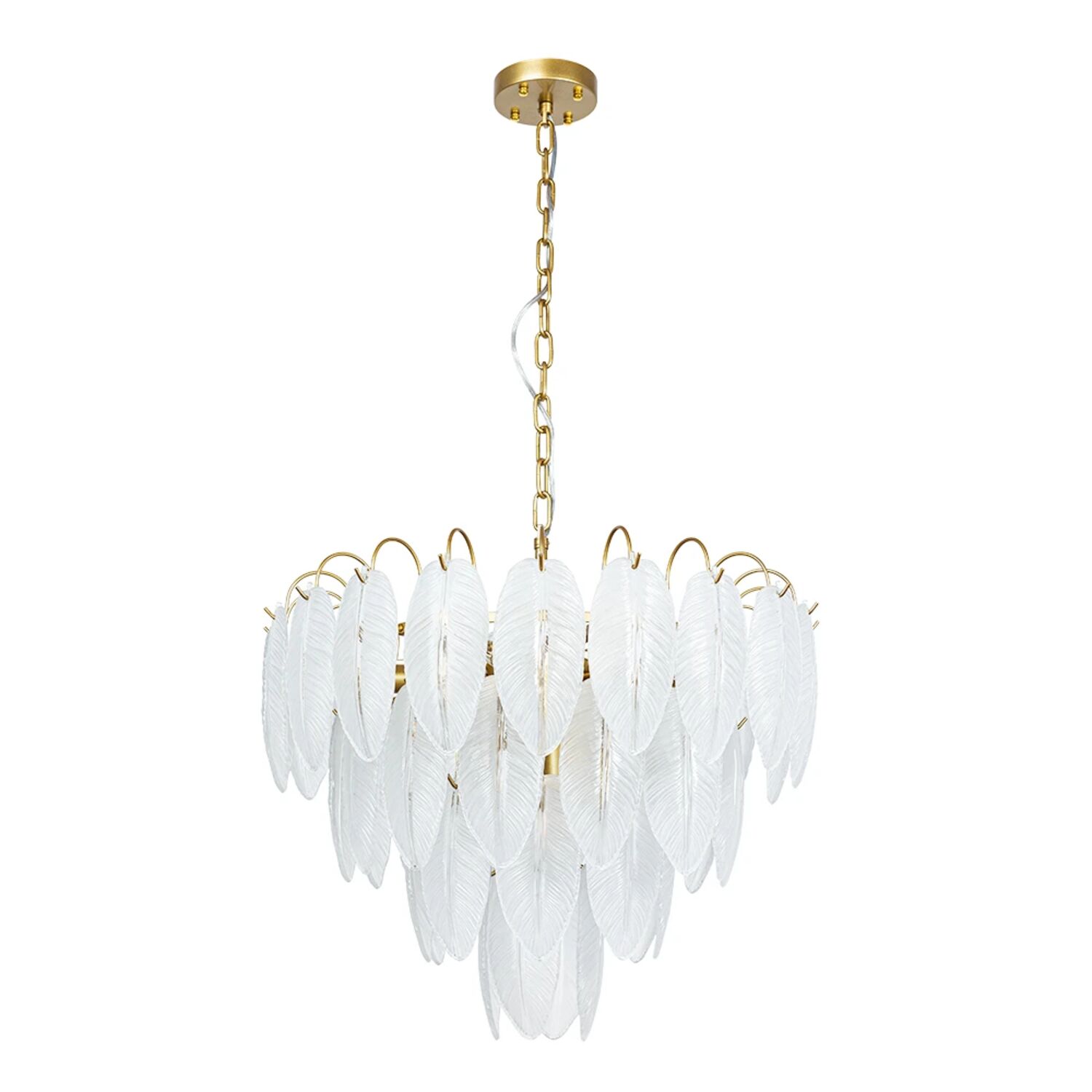 Подвесная люстра Arte Lamp Evie A4052LM-12SG, арматура матовое золото, плафон стекло 