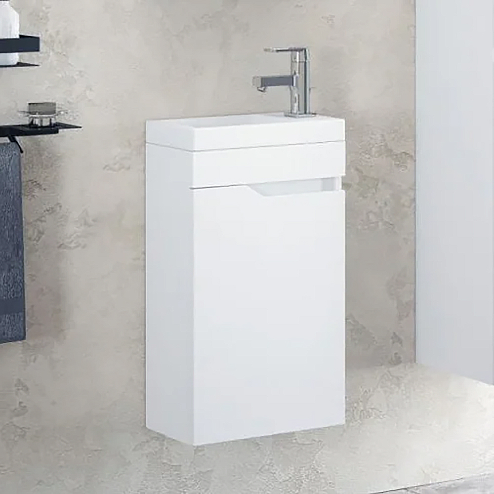 Тумба под раковину Corozo Теона 45, цвет белый