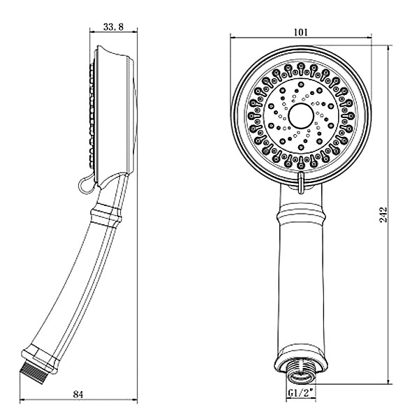 Душевая лейка Lemark LM8118C, 3 режима, цвет хром - фото 1