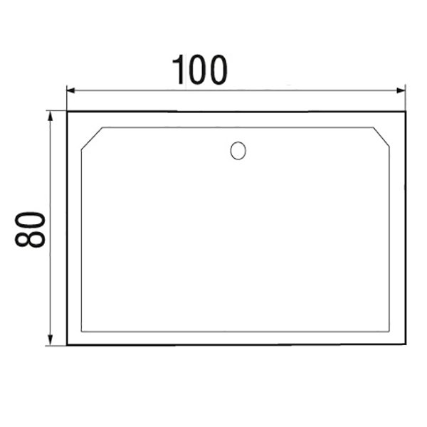 Поддон для душа Wemor 100/80/41 S 100x80, ABS-пластик, цвет белый