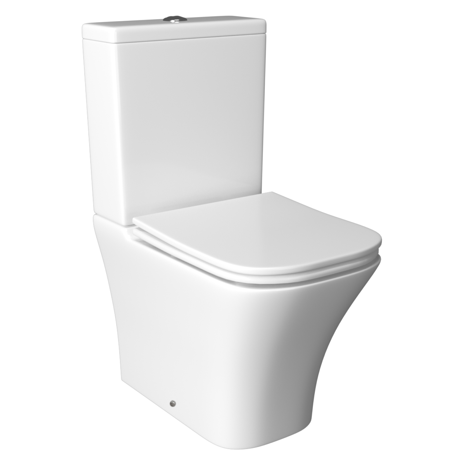 Унитаз Joki Verna JK3052011 напольный, безободковый, с сиденьем микролифт, цвет  белый