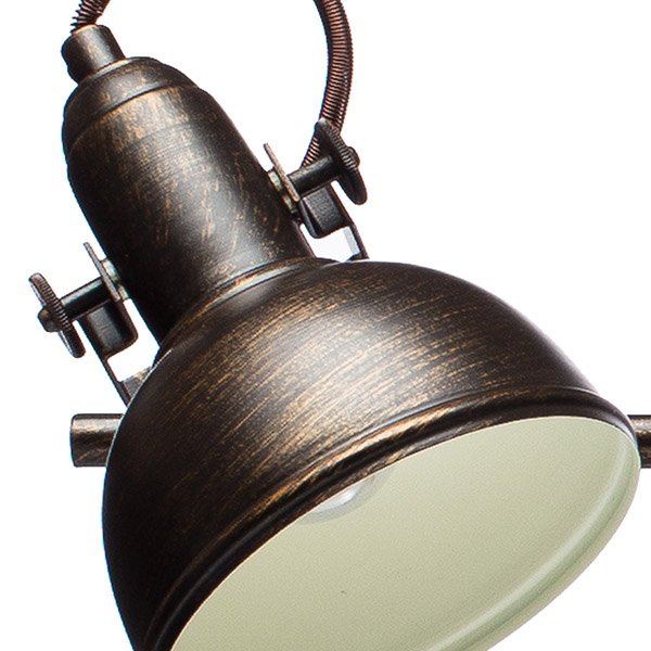 Спот Arte Lamp Martin A5215PL-4BR, арматура коричневая / золото, плафоны металл коричневый / золото, 80х12 см