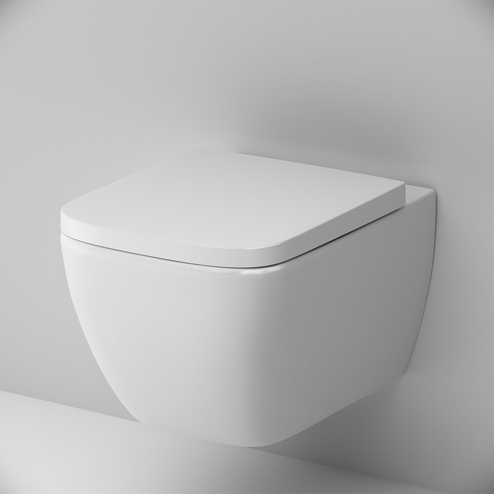 Унитаз AM.PM Gem FlashClean C901701SC подвесной, безободковый, с сиденьем микролифт, цвет белый - фото 1