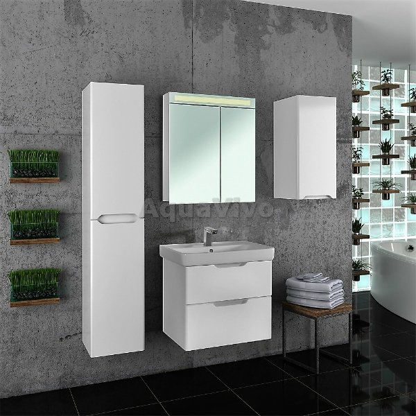 Мебель для ванной Dreja Q 70, цвет белый лак - фото 1