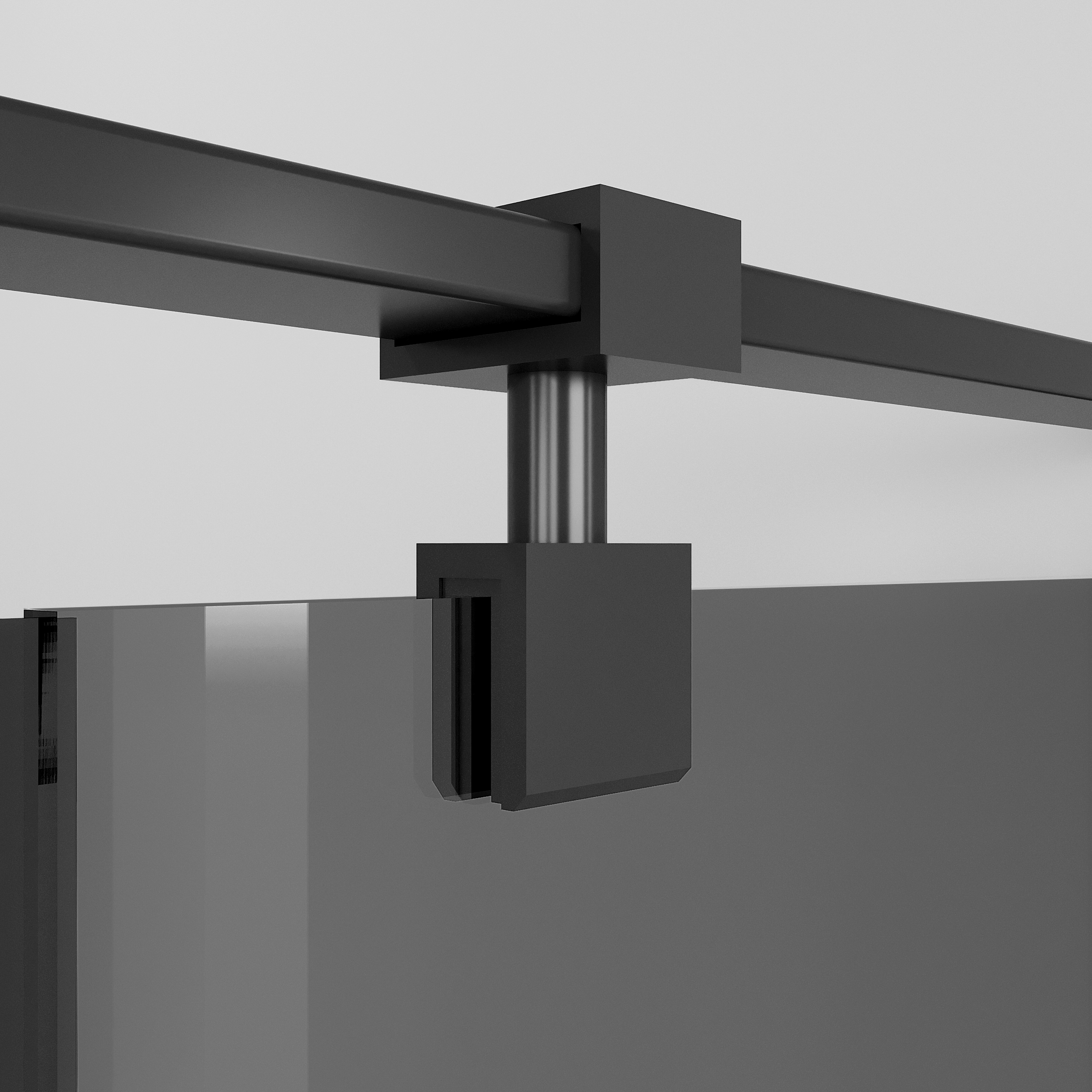 Душевой уголок Niagara Nova NG-2831-34 Black 90x90, стекло тонированное, профиль черный матовый