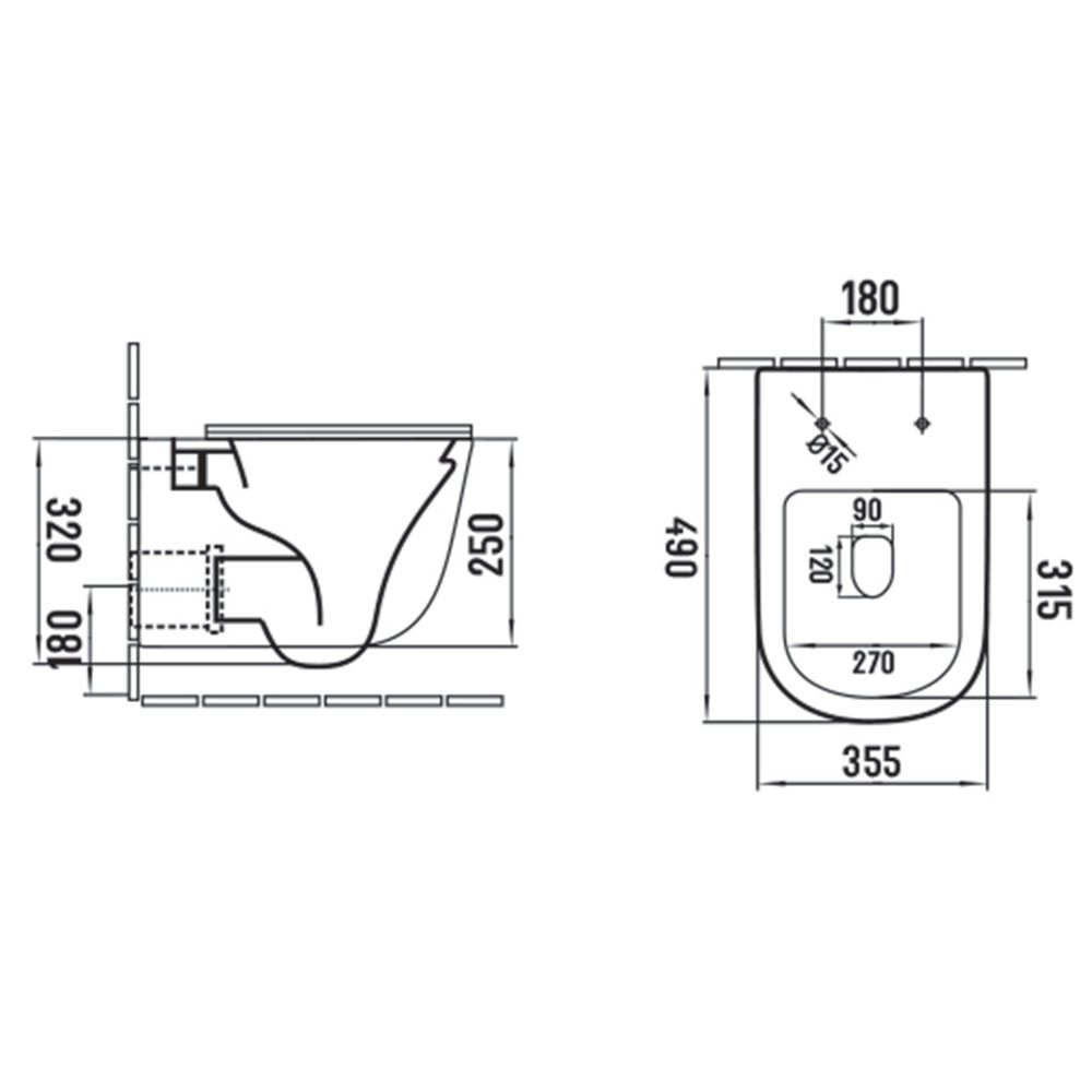 Унитаз Vincea Evo VT1-34SMC подвесной, безободковый, с сиденьем микролифт, цвет капучино матовый
