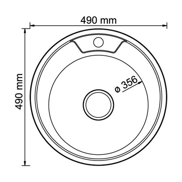 Кухонная мойка Mixline 528182 49x49, цвет хром  - фото 1