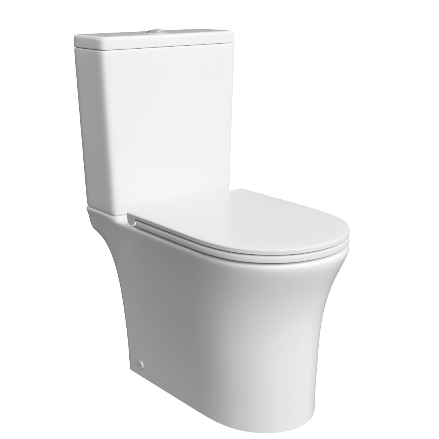 Унитаз Joki Astra T JK2061064 напольный, безободковый, смыв торнадо, с сиденьем микролифт, цвет белый