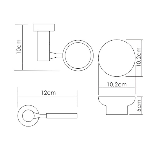 Мыльница WasserKRAFT Donau K-24229, цвет белый / хром - фото 1