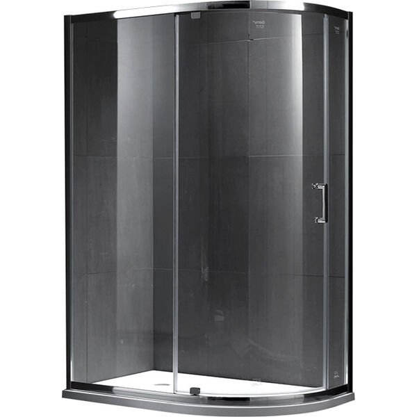 Душевой уголок Gemy Sunny Bay S28202 120x90, стекло прозрачное, профиль хром