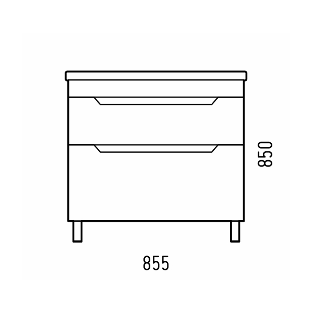 Тумба под раковину Corozo Юта 85, напольная, цвет белый - фото 1