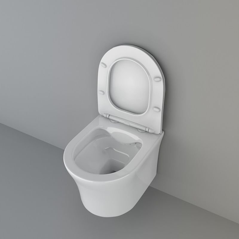 Унитаз CeruttiSPA Adige Aria CT7837 подвесной, безободковый, с сиденьем микролифт, цвет белый - фото 1