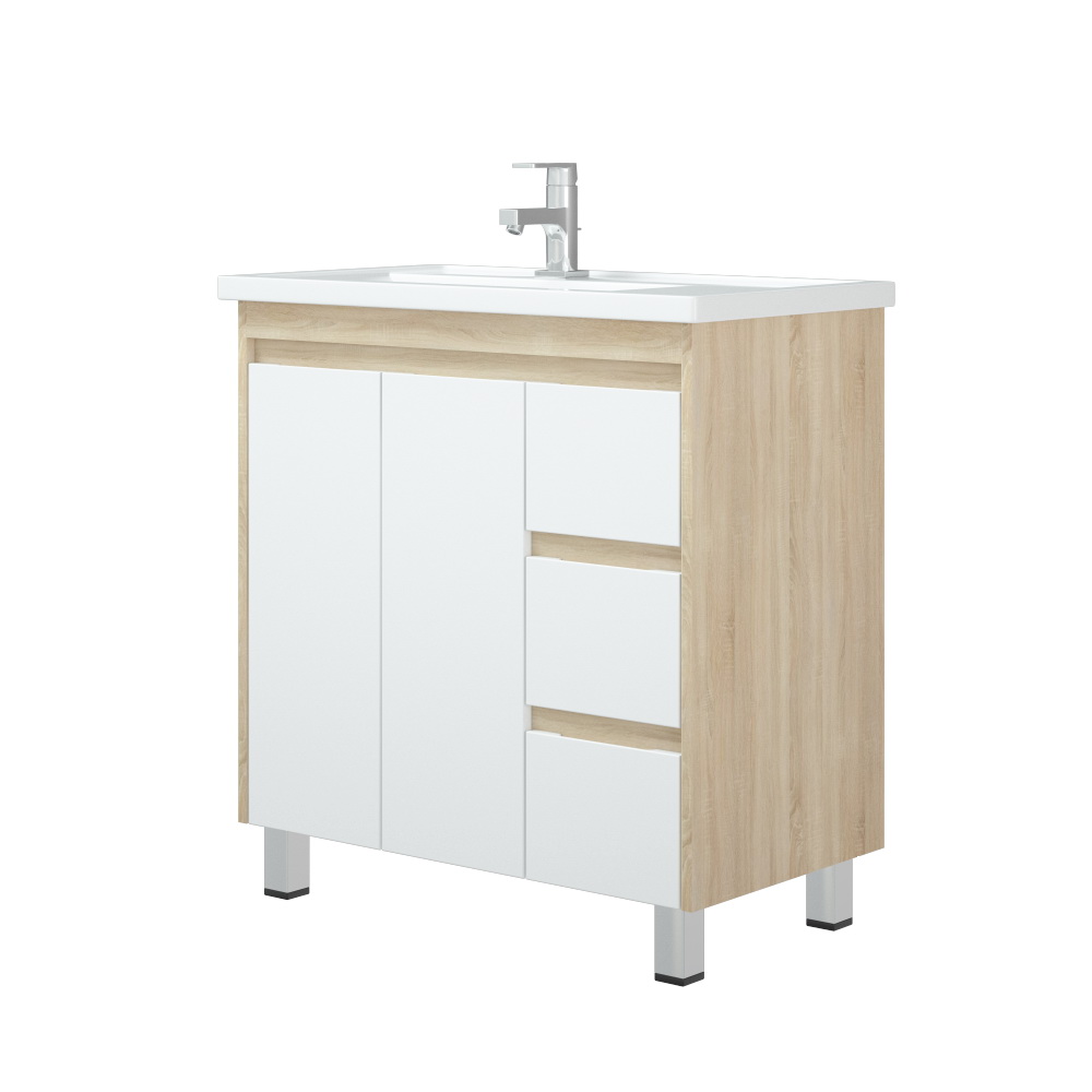 Тумба под раковину Corozo Остин 80, цвет дуб сонома - фото 1