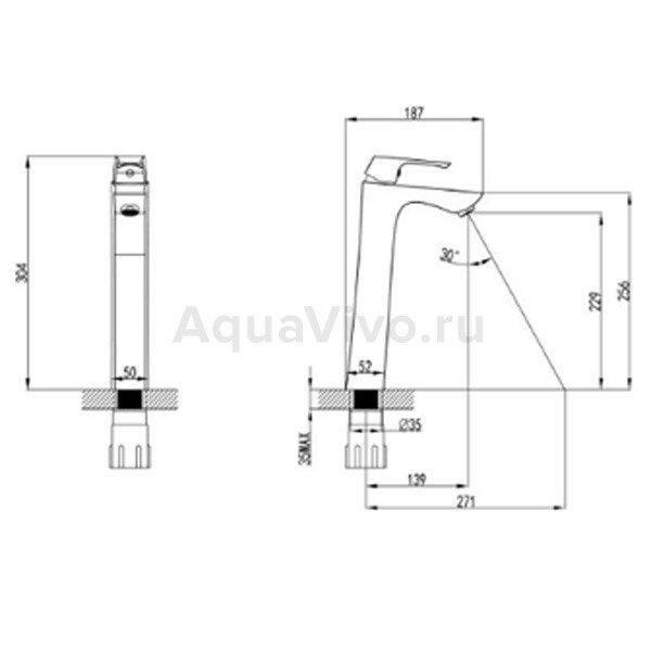 Смеситель Lemark Unit LM4509C для раковины, цвет хром - фото 1