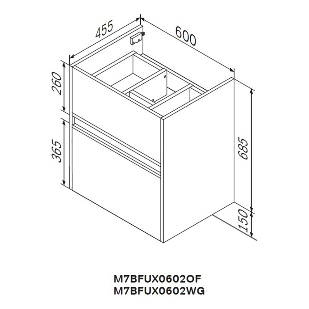 Тумба под раковину AM.PM Sense 80 подвесная/напольная, цвет светлое дерево