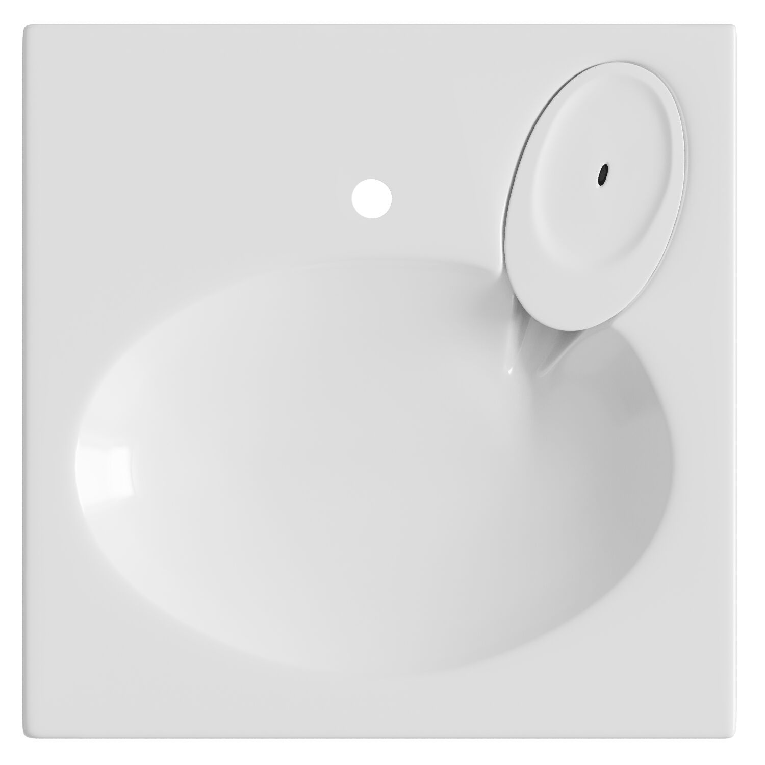 Раковина Mixline Ореол 60x60 над стиральной машиной, цвет белый - фото 1