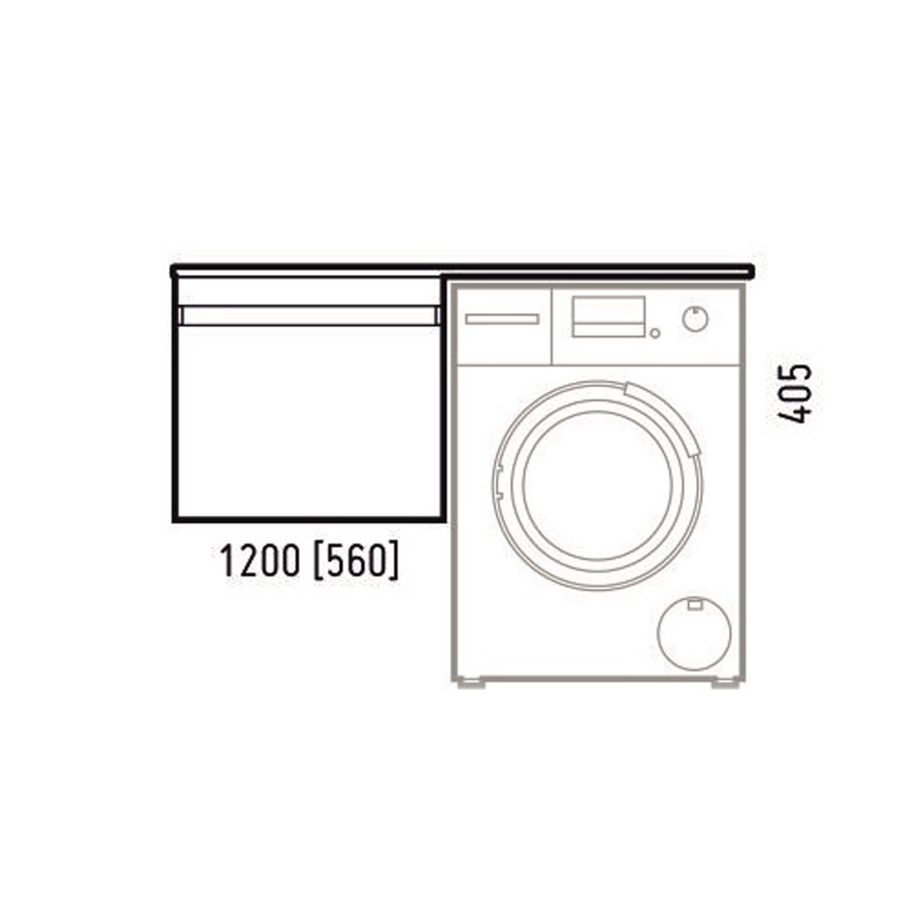Тумба под раковину Corozo Альтаир 56, подвесная, цвет белый