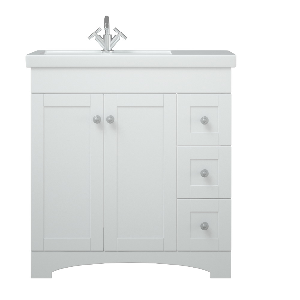 Мебель для ванной Corozo Техас 80, цвет белый - фото 1