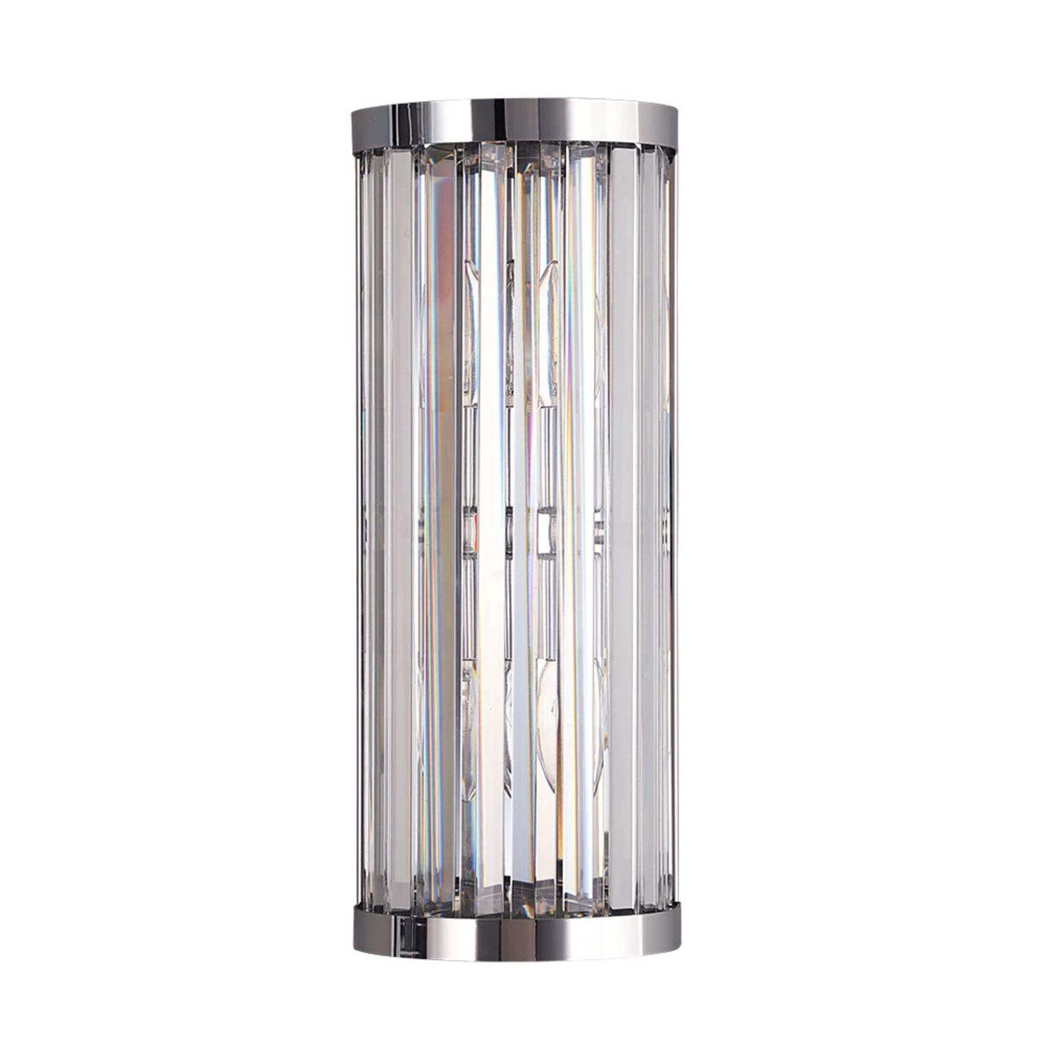 Настенный светильник Arte Lamp Fortuna A1069AP-2CC, арматура хром, плафон хрусталь прозрачный