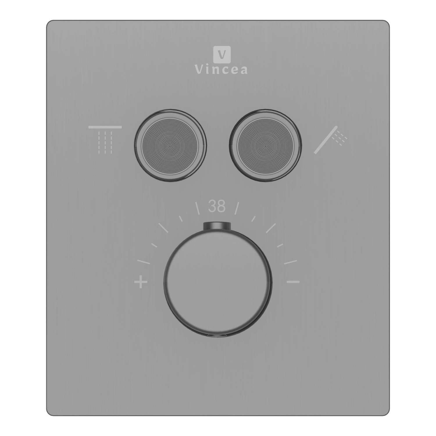 Душевой комплект Vincea Inspire VSFW-3I21MT1GM, встраиваемый, цвет вороненая сталь - фото 1