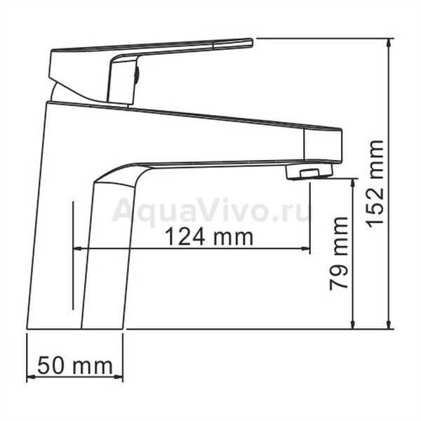 Смеситель WasserKRAFT Donau 5303 для раковины, цвет хром - фото 1