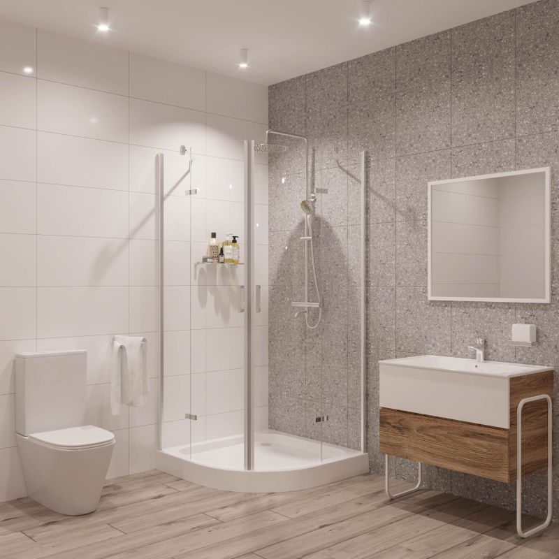 Душевой уголок Niagara Nova NG-6615-08 90x90, стекло прозрачное, профиль хром