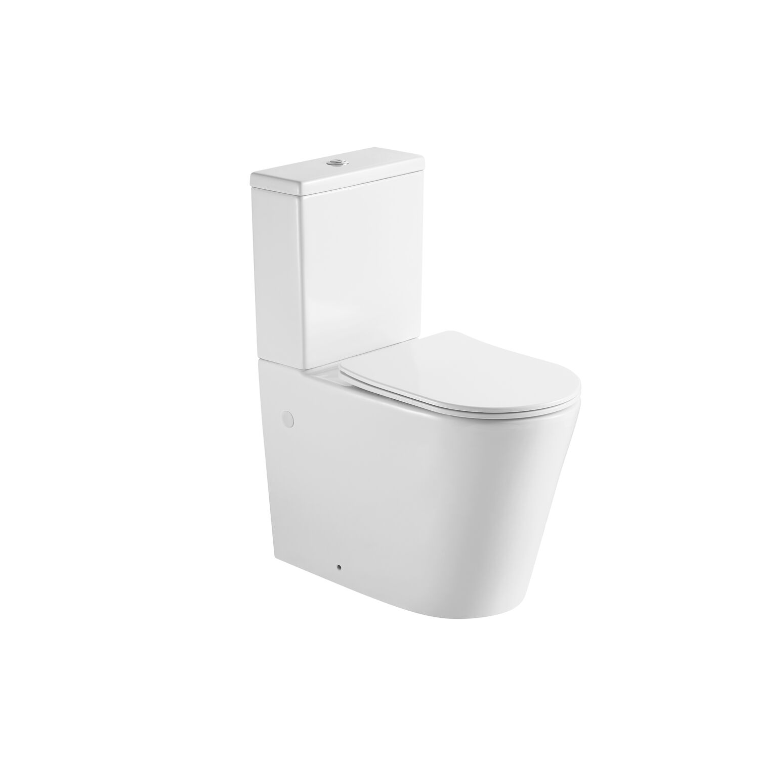 Унитаз Акватек Оберон AQ1273H-00 напольный, безободковый, с сиденьем микролифт, цвет белый