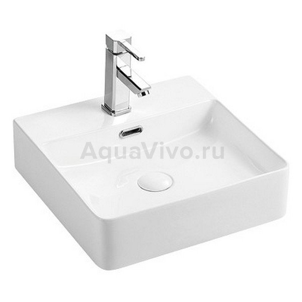 Раковина Weltwasser SK Elbach 2177 накладная, 42x42 см, цвет белый глянец