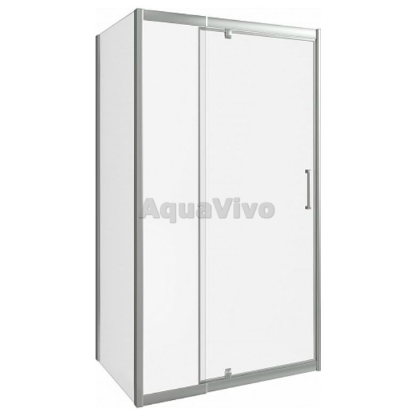 Душевой уголок Good Door Orion WTW-PD+SP-C-CH 100x90, стекло прозрачное, профиль хром - фото 1