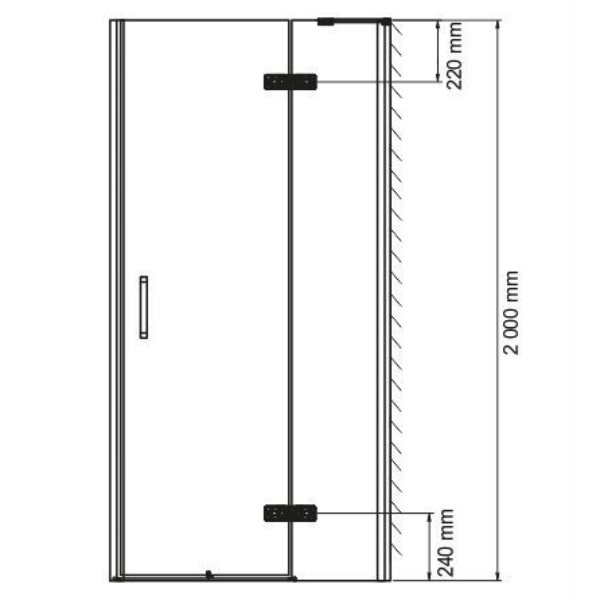 Душевой уголок WasserKRAFT Aller Black WasserSchutz 10H07RB 120x90 правый, стекло прозрачное, профиль серебристый - фото 1