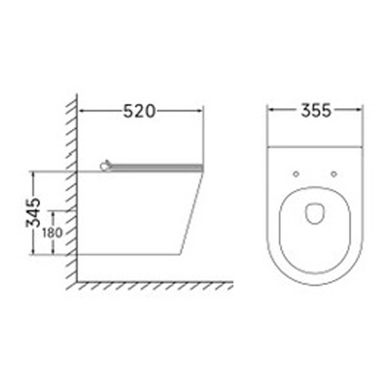 Унитаз CeruttiSPA Fargo Aria Tornado CT10833, подвесной, безободковый, сиденье микролифт, цвет белый - фото 1