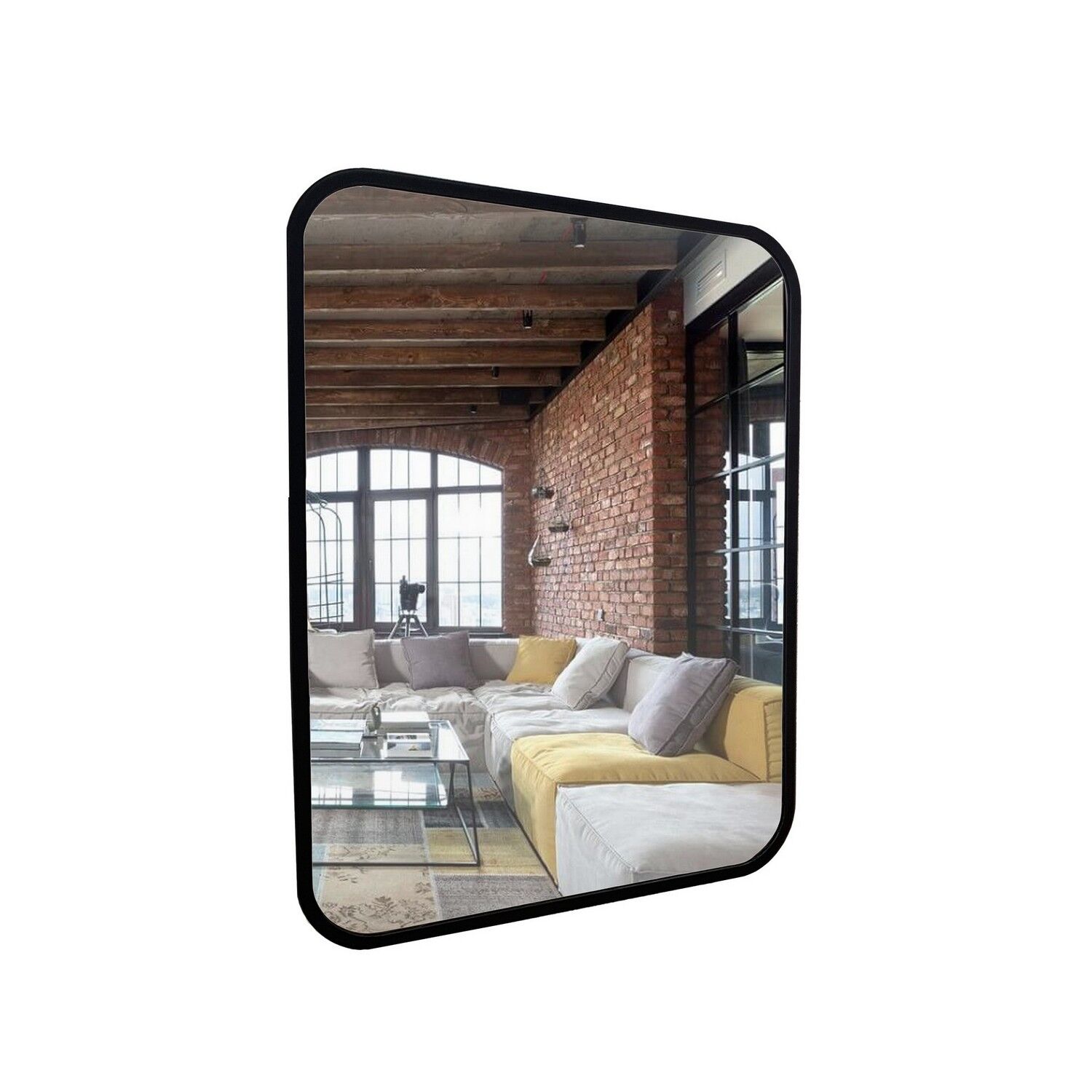 Зеркало Mixline Мальта Лофт 60x80, цвет черный