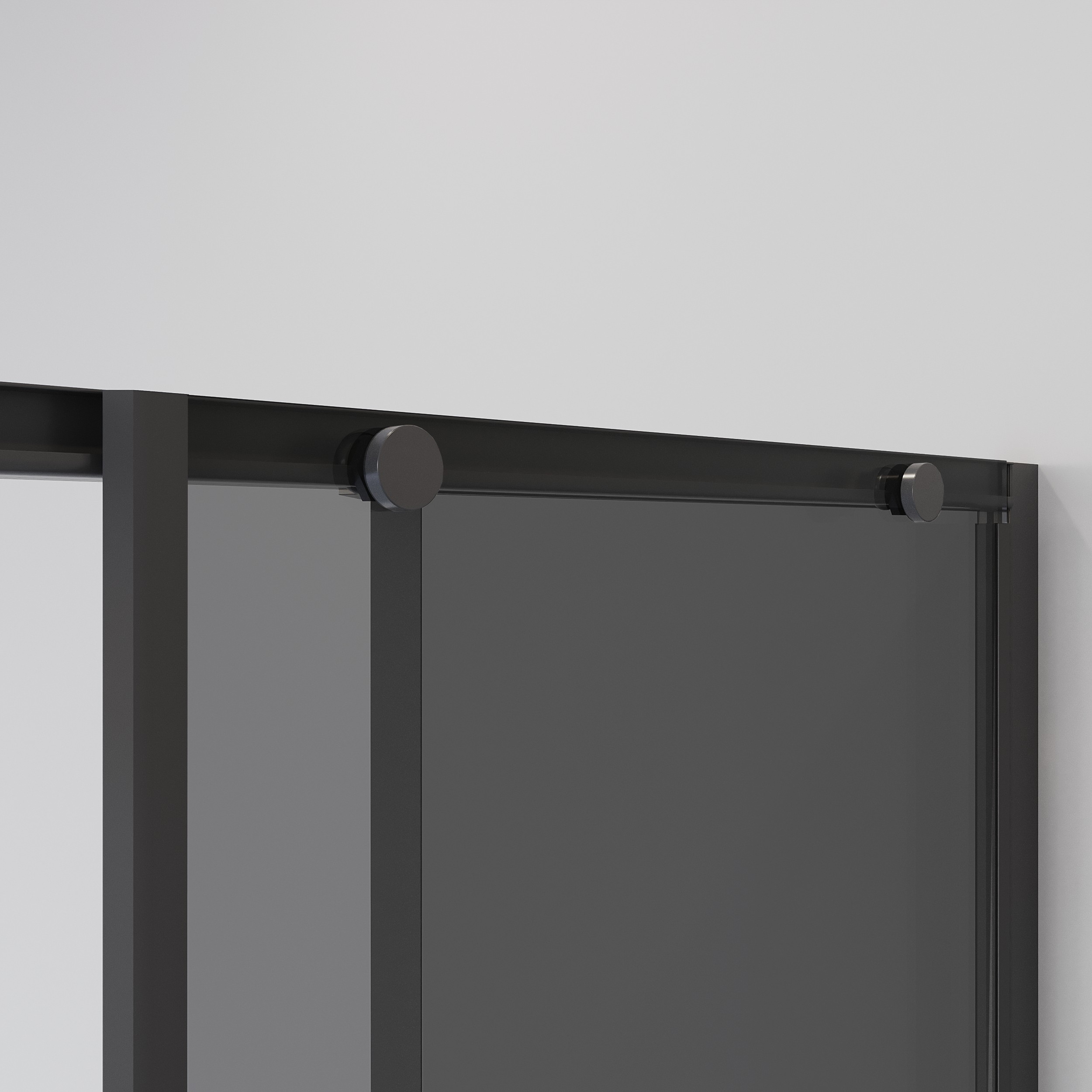 Душевой уголок Niagara Nova NG-2823-34 Black 90x90, стекло тонированное, профиль черный матовый