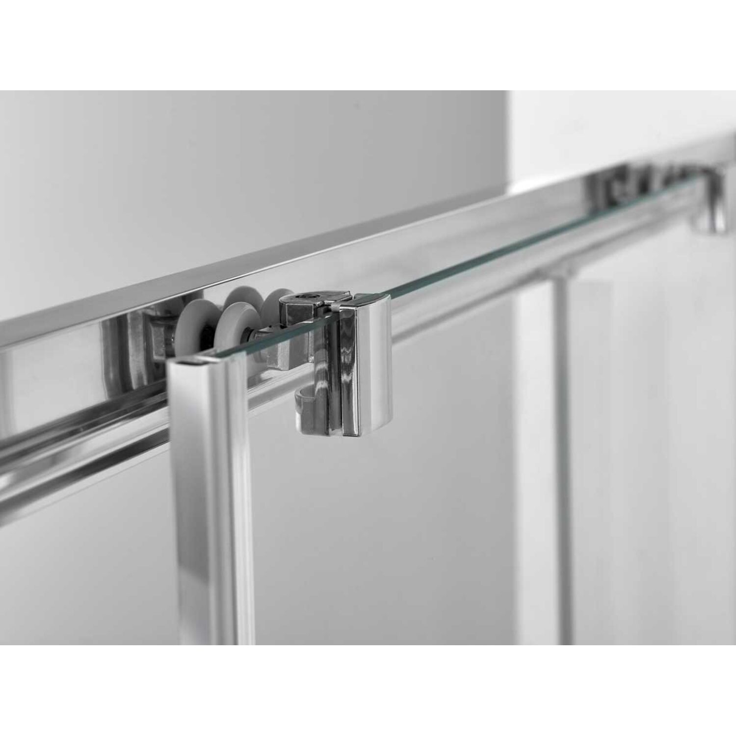 Душевая дверь Vincea Alpha VDS-3AL 140x190, стекло прозрачное, профиль вороненая сталь - фото 1