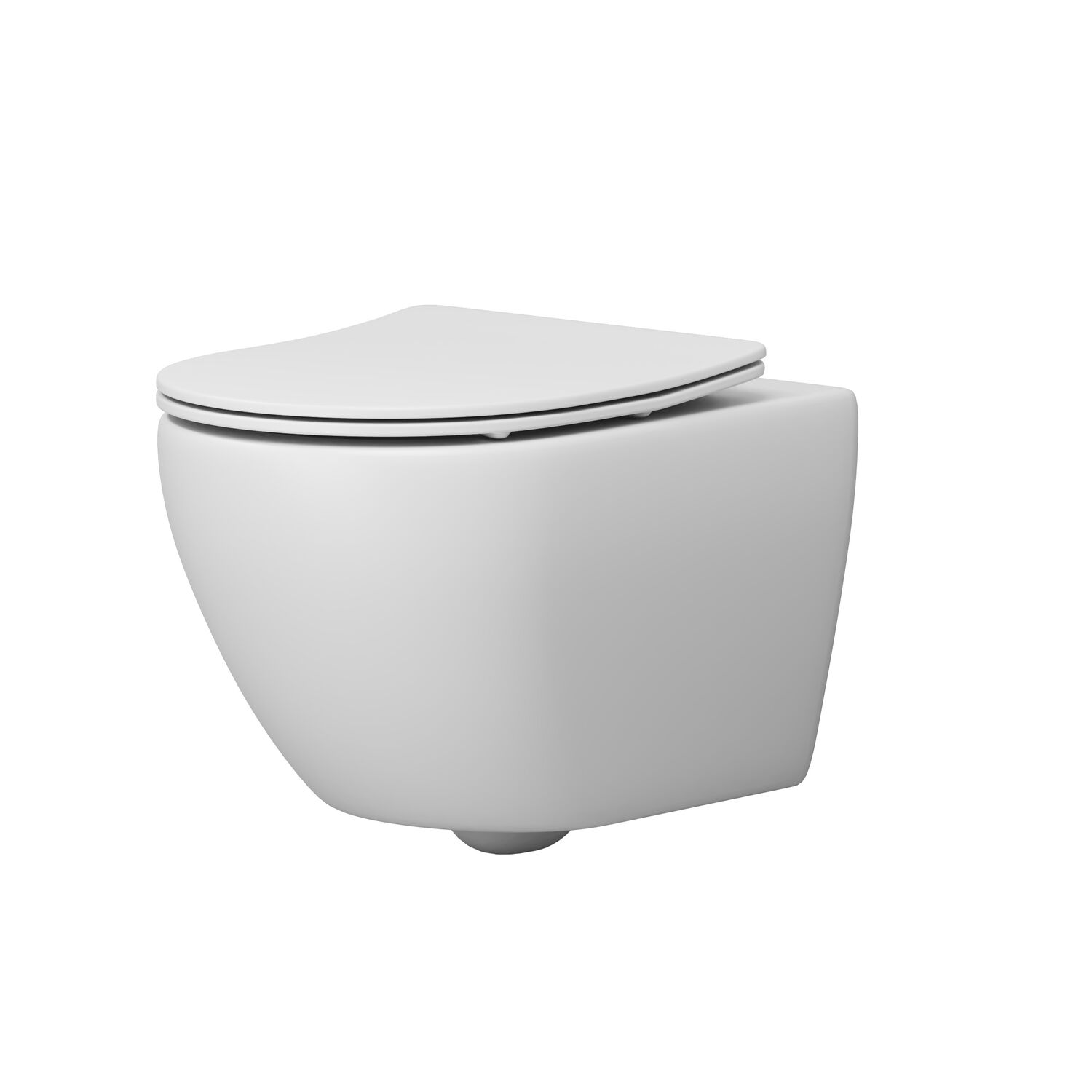 Унитаз Grossman Tornado GR-4457 MSQ подвесной, безободковый, с сиденьем микролифт, цвет белый матовый