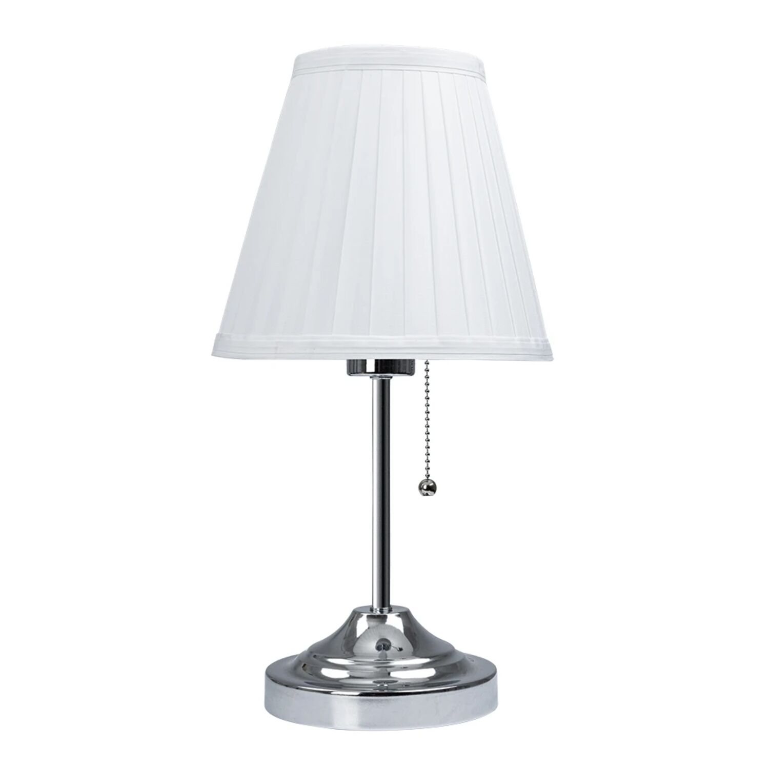 Декоративная настольная лампа Arte Lamp Marriot A5039TL-1CC, арматура хром, плафон ткань белая