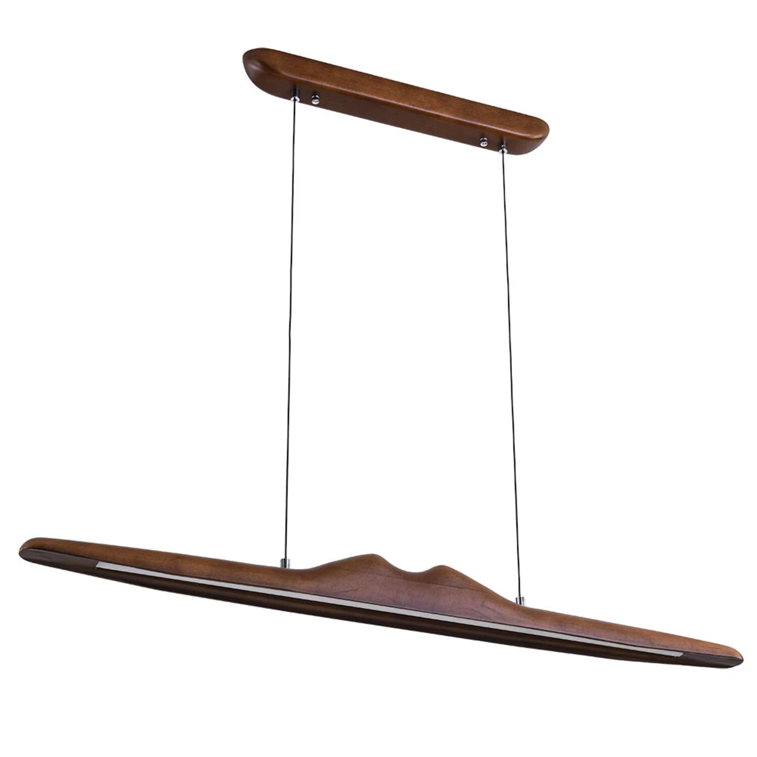 Подвесной светильник Arte Lamp Conca A4286SP-19BK, арматура коричневая, плафон дерево белое