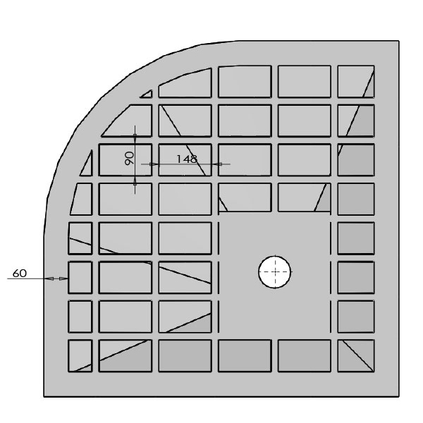 Поддон для душа Vincea VST-4SQ 100x100, искусственный камень, цвет белый - фото 1