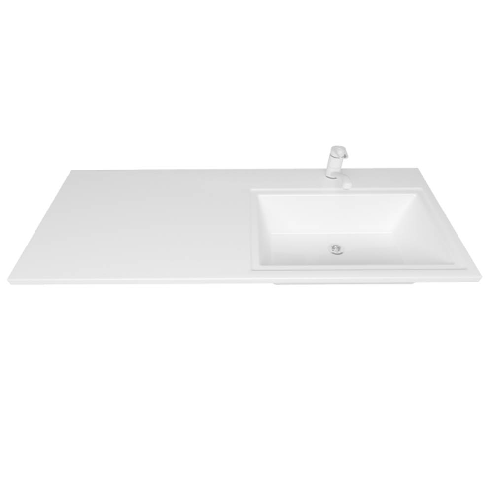 Мебель для ванной Оника Милтон 110, с тумбой 48 см,с ящиками, цвет серый / дуб сонома