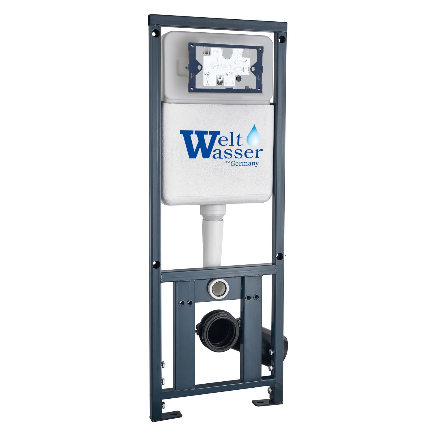 Инсталляция Weltwasser Marberg 410 RD WT для подвесного унитаза, с белой кнопкой смыва 410 RD GL-WT - фото 1