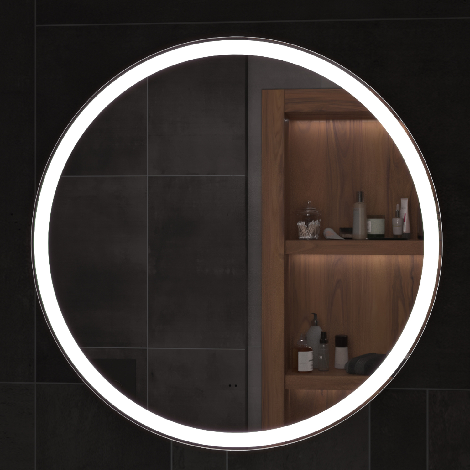 Зеркало Vigo Cosmo Comfort 70x70, с подсветкой, функцией антизапотевания - фото 1