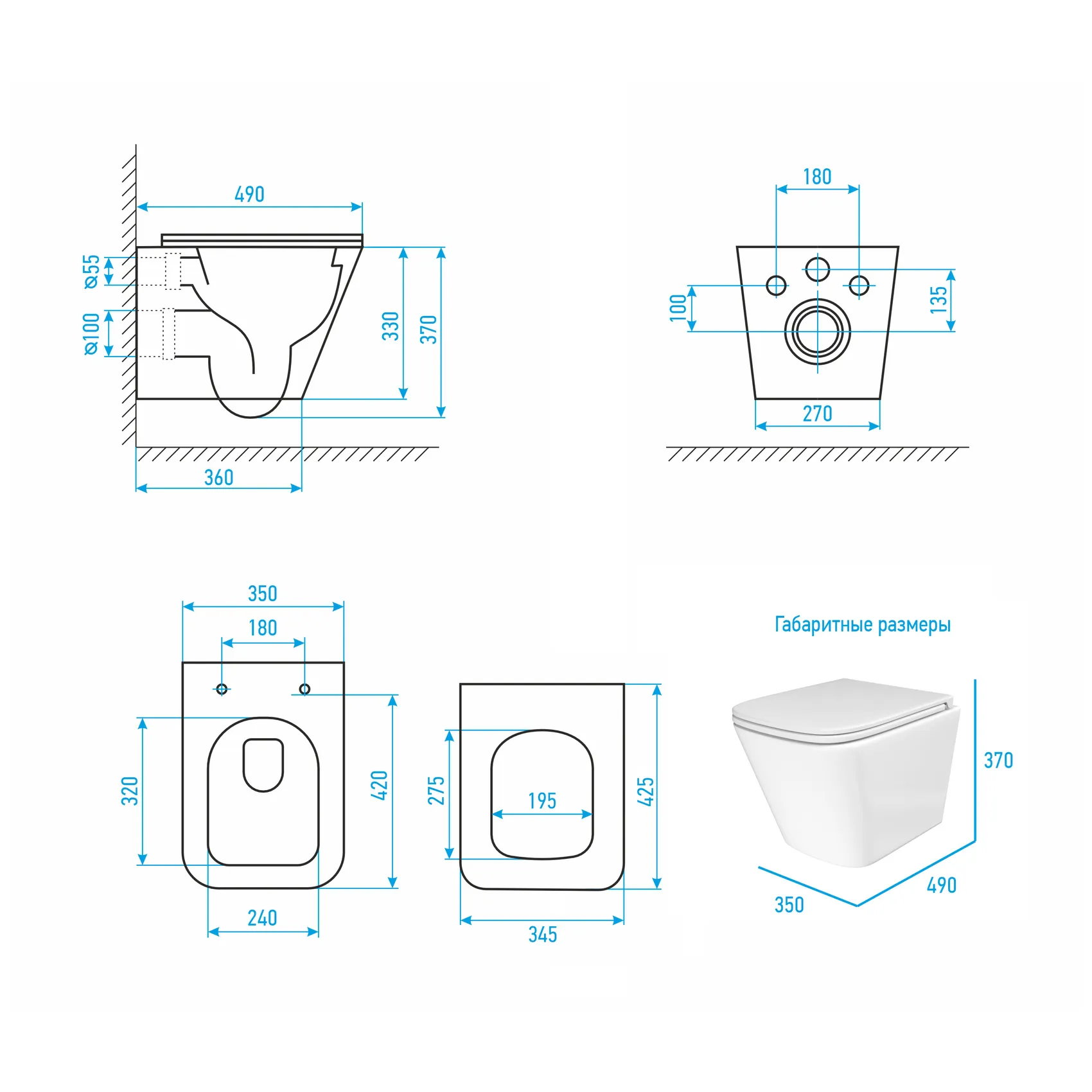 Комплект: Инсталляция JK03351 + Кнопка JK014564 сталь + Verna T JK3031025 белый унитаз, смыв торнадо