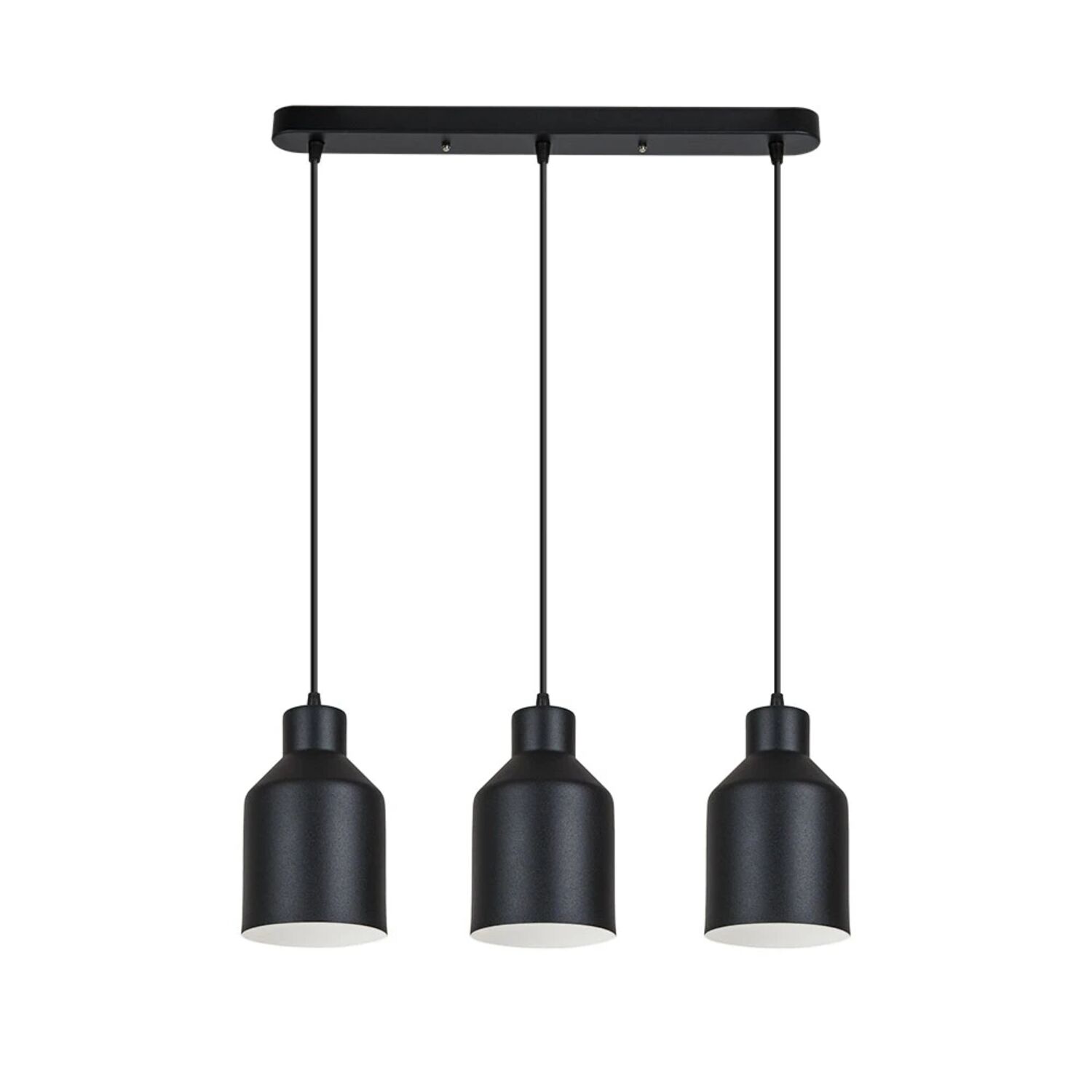 Подвесной светильник Arte Lamp Lark A7073SP-3BK, арматура черная, плафон металл черный