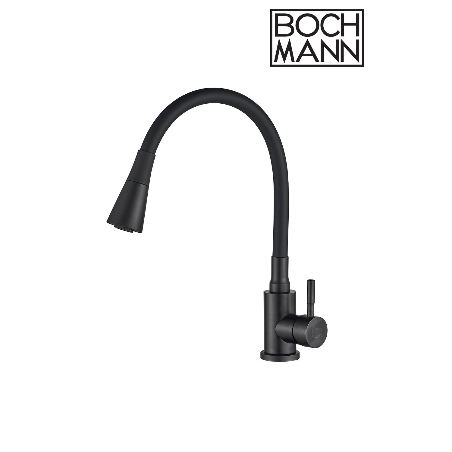 Cмеситель Boch Mann Mia B BM10421 для кухни, с гибким изливом, цвет черный