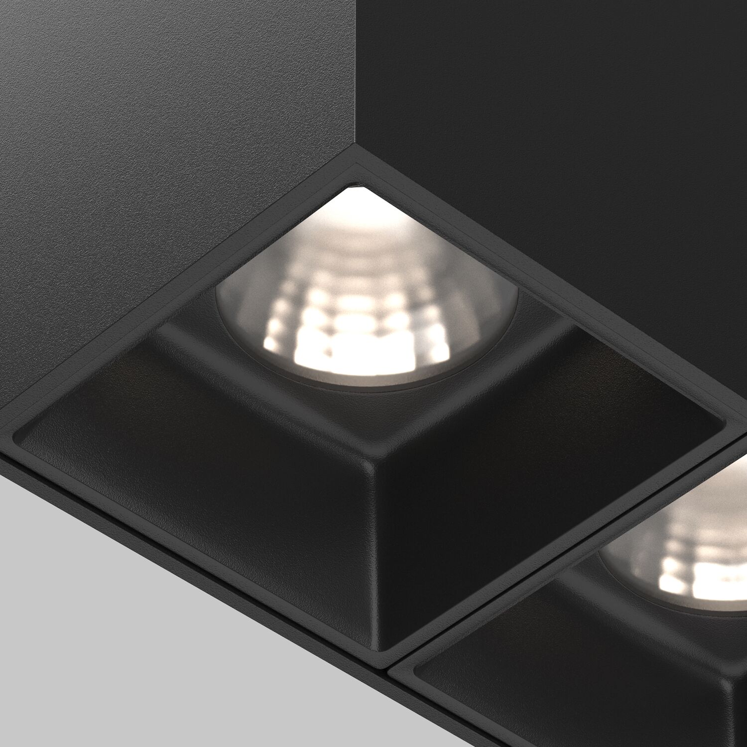 Потолочный светильник Maytoni Alfa LED C065CL-02-L12W4K-B, арматура черная    - фото 1