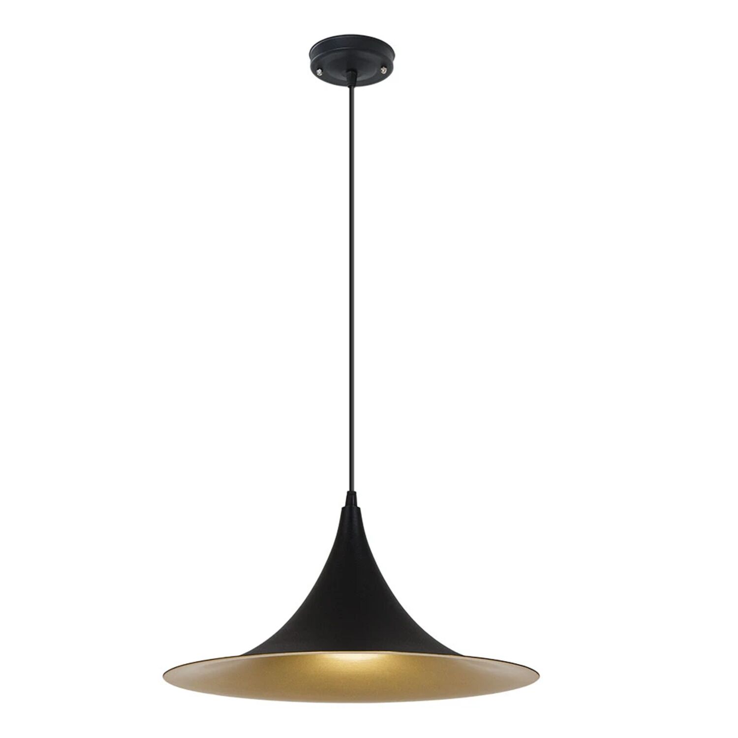 Подвесной светильник Arte Lamp Carmel A7080SP-1BK, арматура черная, плафон металл черный