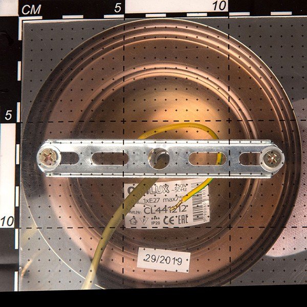 Подвесной светильник Citilux Фасет CL441111, арматура бронза, плафон стекло прозрачное / бежевое, 17х17 см