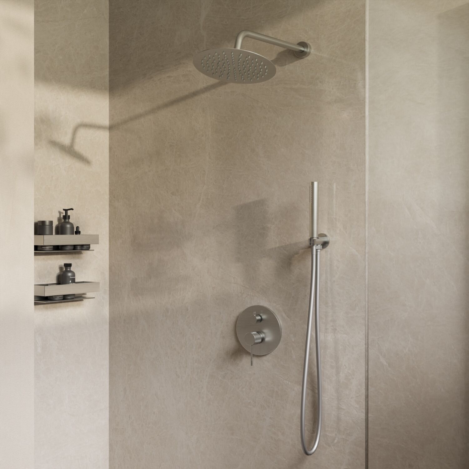 Душевой комплект Vincea Desire VSFW-1D1BN, встраиваемый, цвет брашированный никель - фото 1