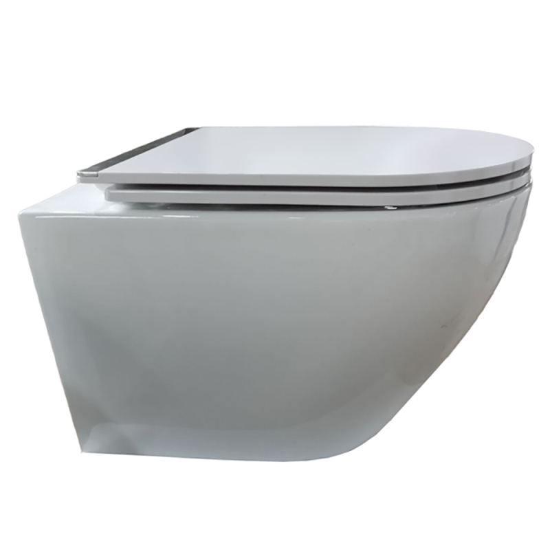 Унитаз Esbano Amapola-N White подвесной, безободковый, с сиденьем микролифт, цвет белый