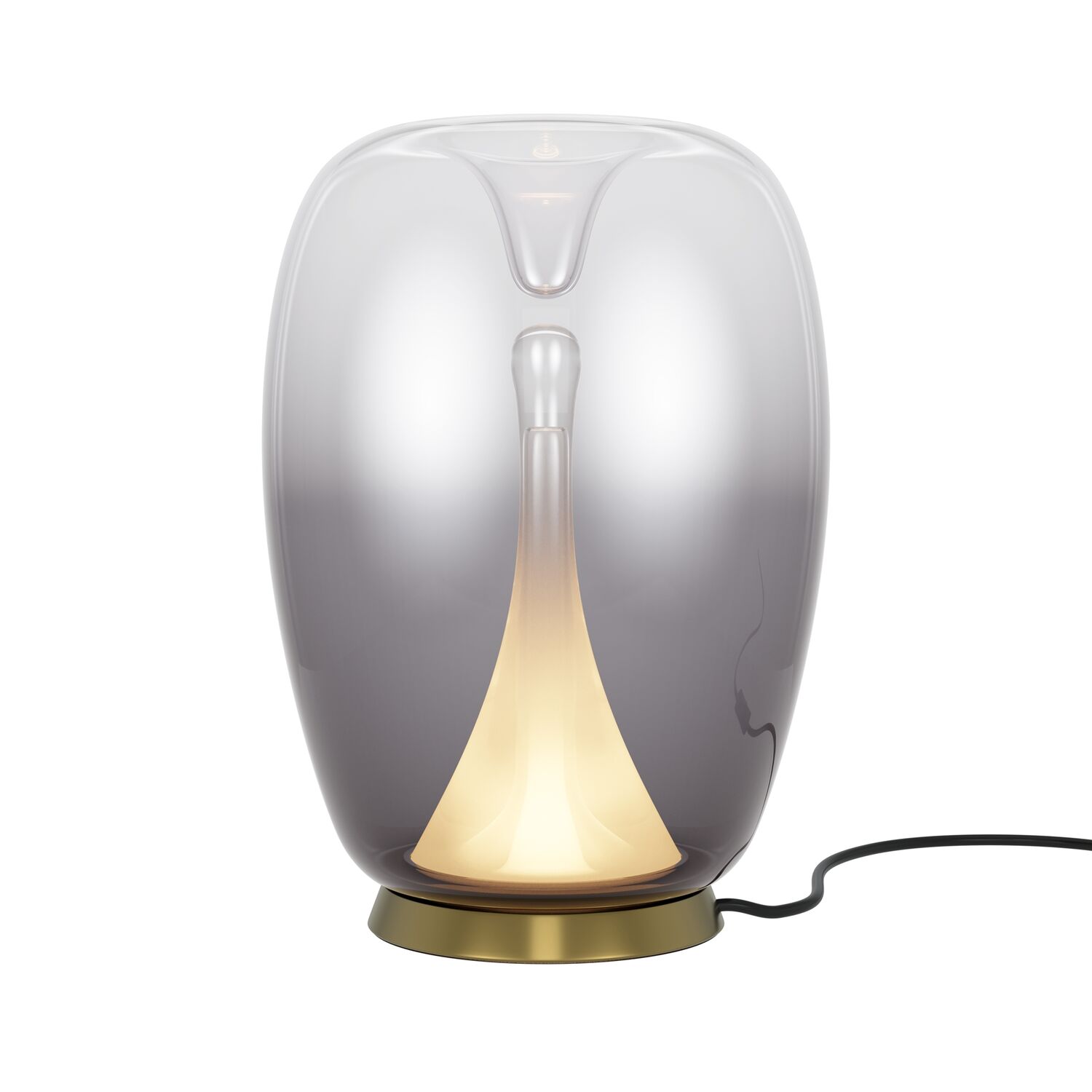 Настольный светильник Maytoni Splash MOD282TL-L15G3K, арматура золото, профиль стекло дымчатое
